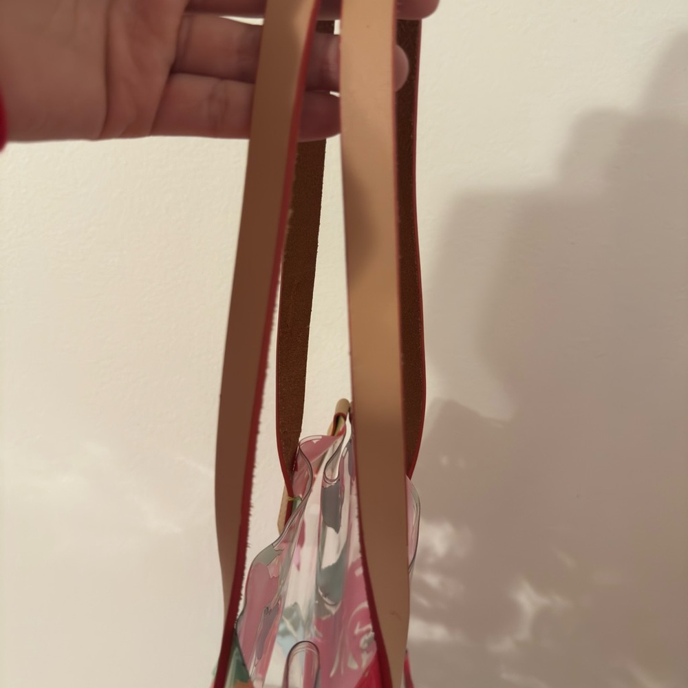 Dooney & Bourke Red Floral Transparent Tote - Picture 8 of 9